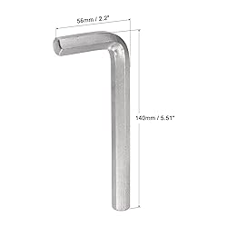 uxcell 12mm Hex Key Wrench, L Shaped CR-V Repairing