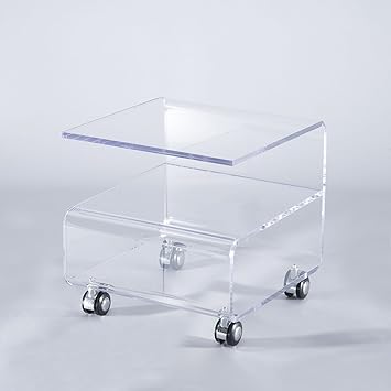table d'appoint transparente