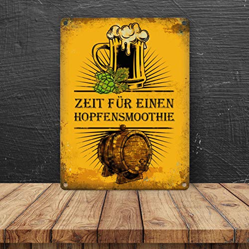 trendaffe-Metallschild-mit-Bier-Motiv-und-Spruch-Zeit-fr-einen-Hopfensmoothie
