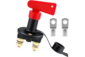 Heavy Duty Battery Isolation Switches 12V 24V Systems with Removable Automotive Anti Theft Power Cutoff Heavy Duty Battery Is
