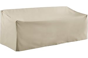Crosley Furniture Patio Furniture Covers, Waterproof Outdoor Sofa Cover for Backyard, Deck, Tan