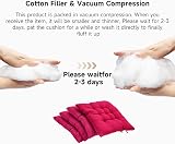 DKIEI Seat Pads for Dining Chairs 4 pcs 40x40cm Magenta Thick Cushions view 6