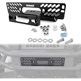 REARACE Winch Mount Bracket Plate Kit Fit for Polaris Ranger 700/800 10-17 | Fits 3500-6000lb Winches, 5.0mm Steel Black Powder Coated, Bolt-On No Drilling, Impact Resistant, Hardware Included