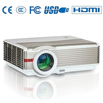 Proyector LCD Digital HD de 5000 lúmenes 1280x800 Compatible ...