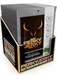 Perky Jerky 100% Grass-Fed Beef Original, 1 ounce bags (Pack of 12)