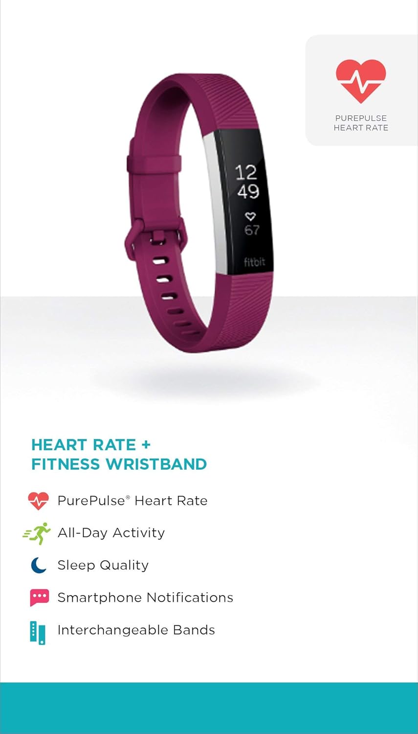 Amazon.com: Fitbit Alta HR, Fuchsia, Large (US Version) (Certified Refurbished): Health & Personal Care