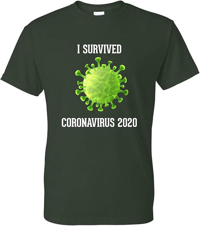 I Survived Coronavirus 2020 TShirt COVID19 Tee Hunter Green 2XL