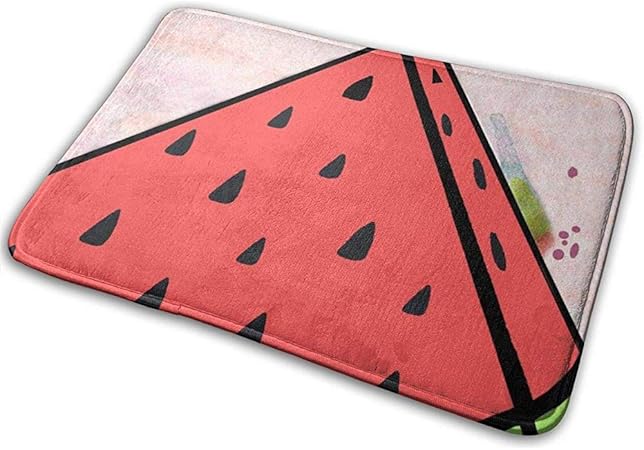 MOTALIN Sandía Decorativa Interior al Aire Libre Felpudo Antideslizante