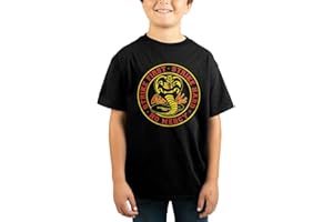 Bioworld Cobra Kai Logo Kids Black T-Shirt