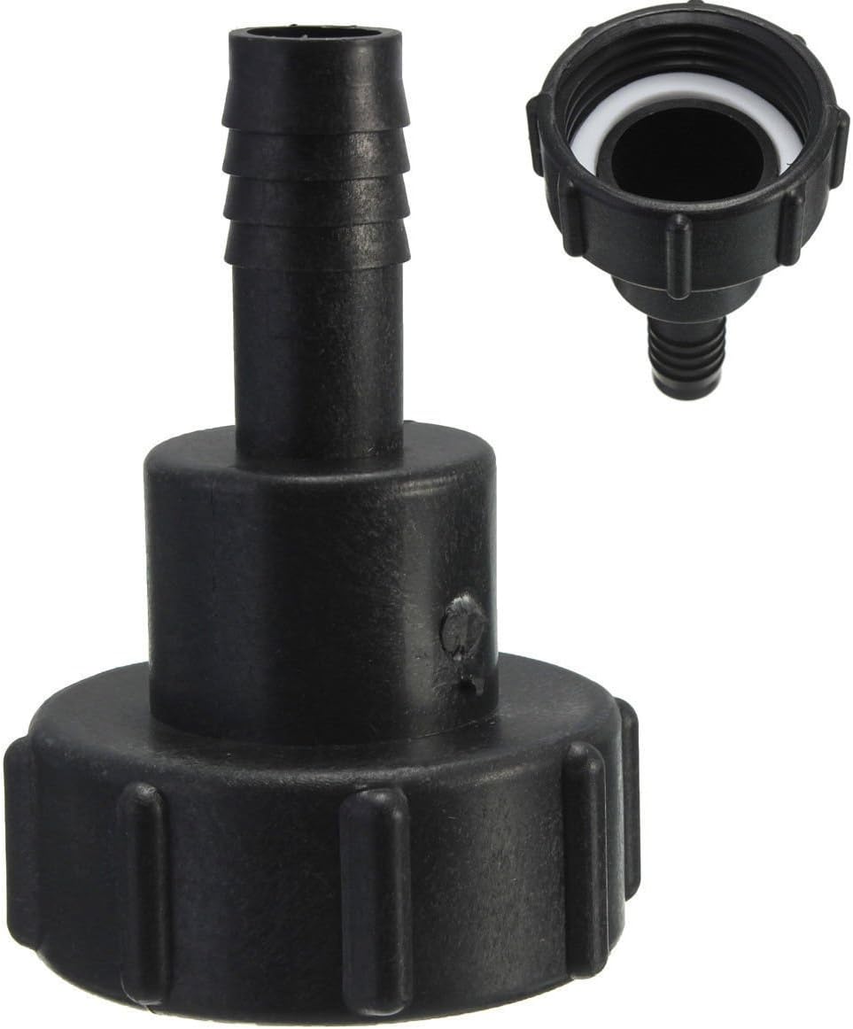 IBC Tank Adapter 60mm Garden Water Tap Hose Connector Fitting Tool 1/" 1//2/" 3//4/"