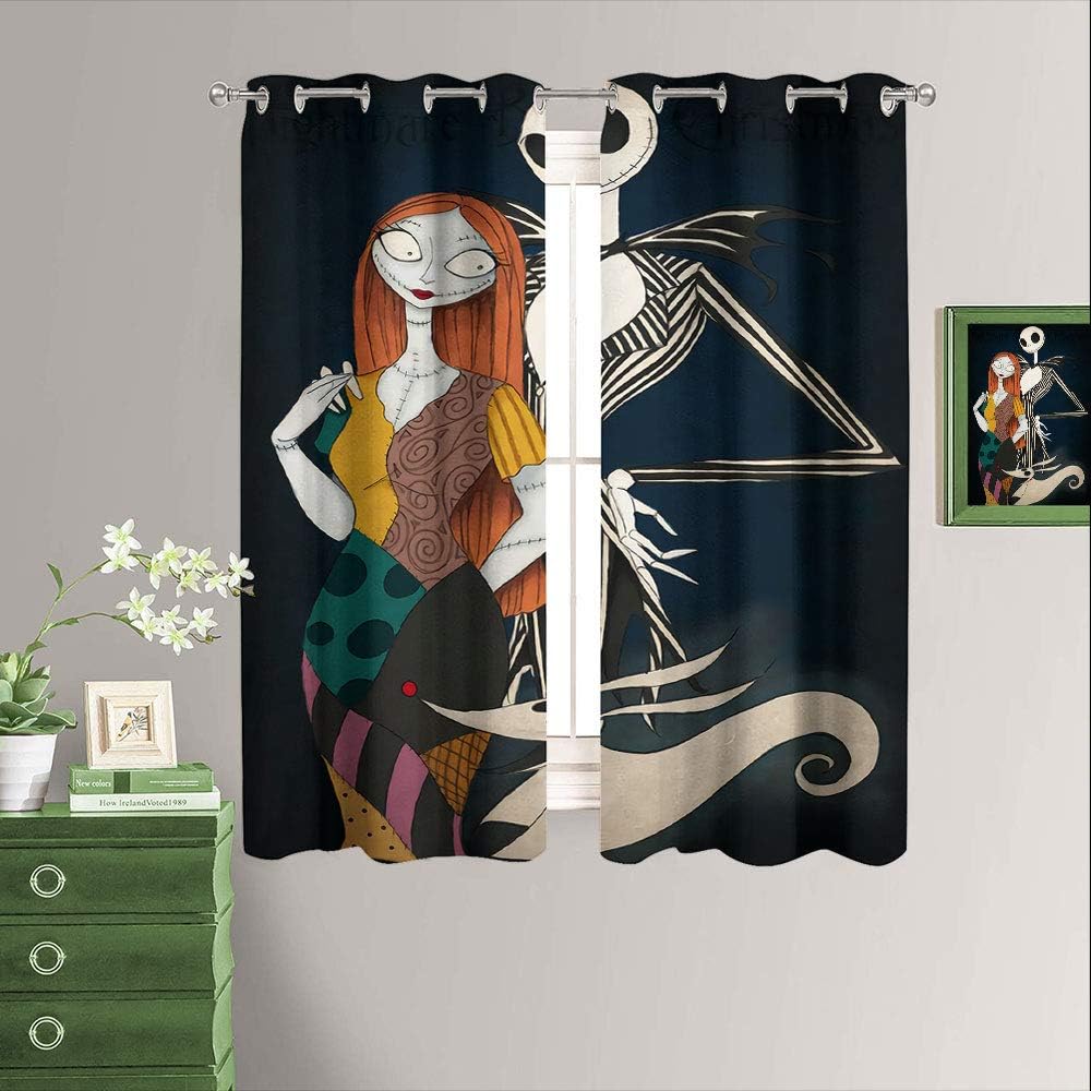 Decorative Print Curtains The Nightmare Before Christmas