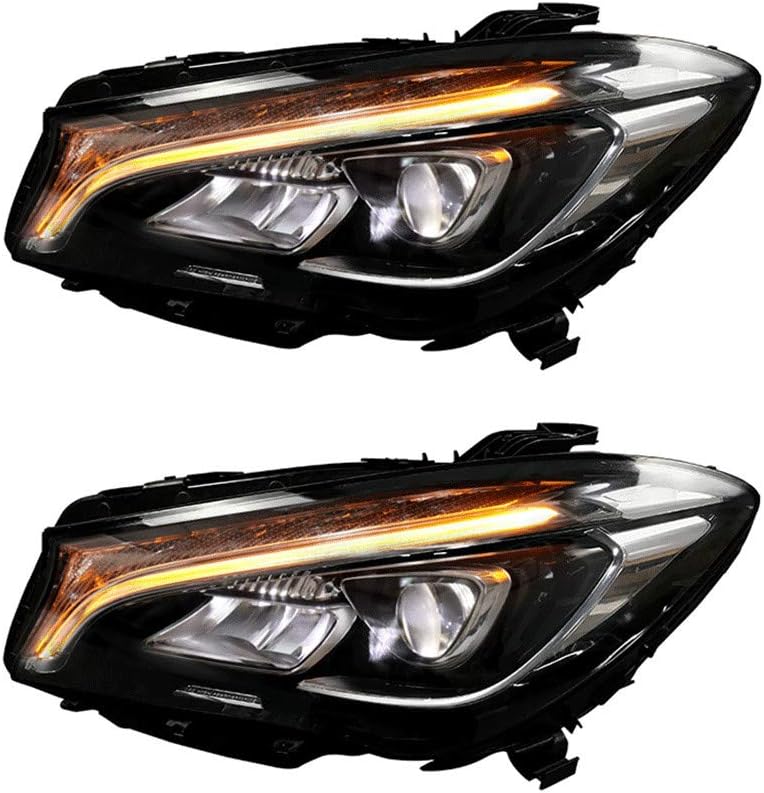 2PCS Headlight Assemblies For MercedesBenz CLA 20172018 BiXenon Lens