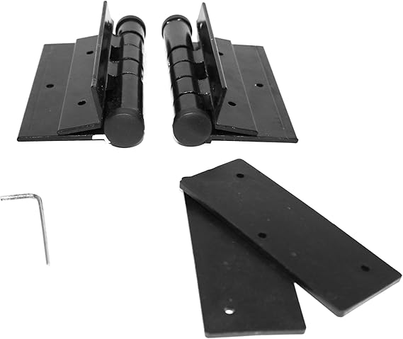 Kiavetta Pair Of Aluminum Black Self Closing Fence Gate Hinges For Aluminum Vinyl Iron Wood Self Closing Gate Hinges Spring Hinges Heavy Duty Aluminum Gate Amazon Ca Tools Home Improvement