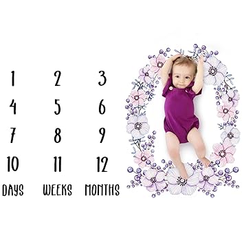 baby calendar blanket