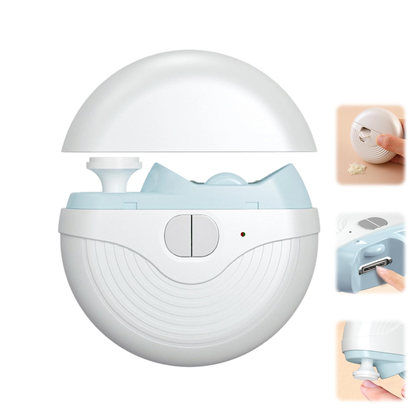 Photo 1 of 3 Speeds Strong Power Automatic Nails Trimmer,Electric Smart Nail Clippers for Adults Seniors,2 in 1 Automatic Nail Trimmer,Rechargeable Toenail Clippers with Polisher,Light,Nail Debris Storage