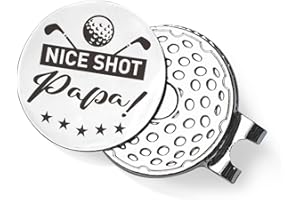 QVUXZ Papa Dad Golf Ball Marker Gifts, Dad Grandpa Golfing Gifts from Daughter Son Kids, Golf Birthday Fathers Day for Dad Grandpa, Grandpa Dad Gifts for Golfers