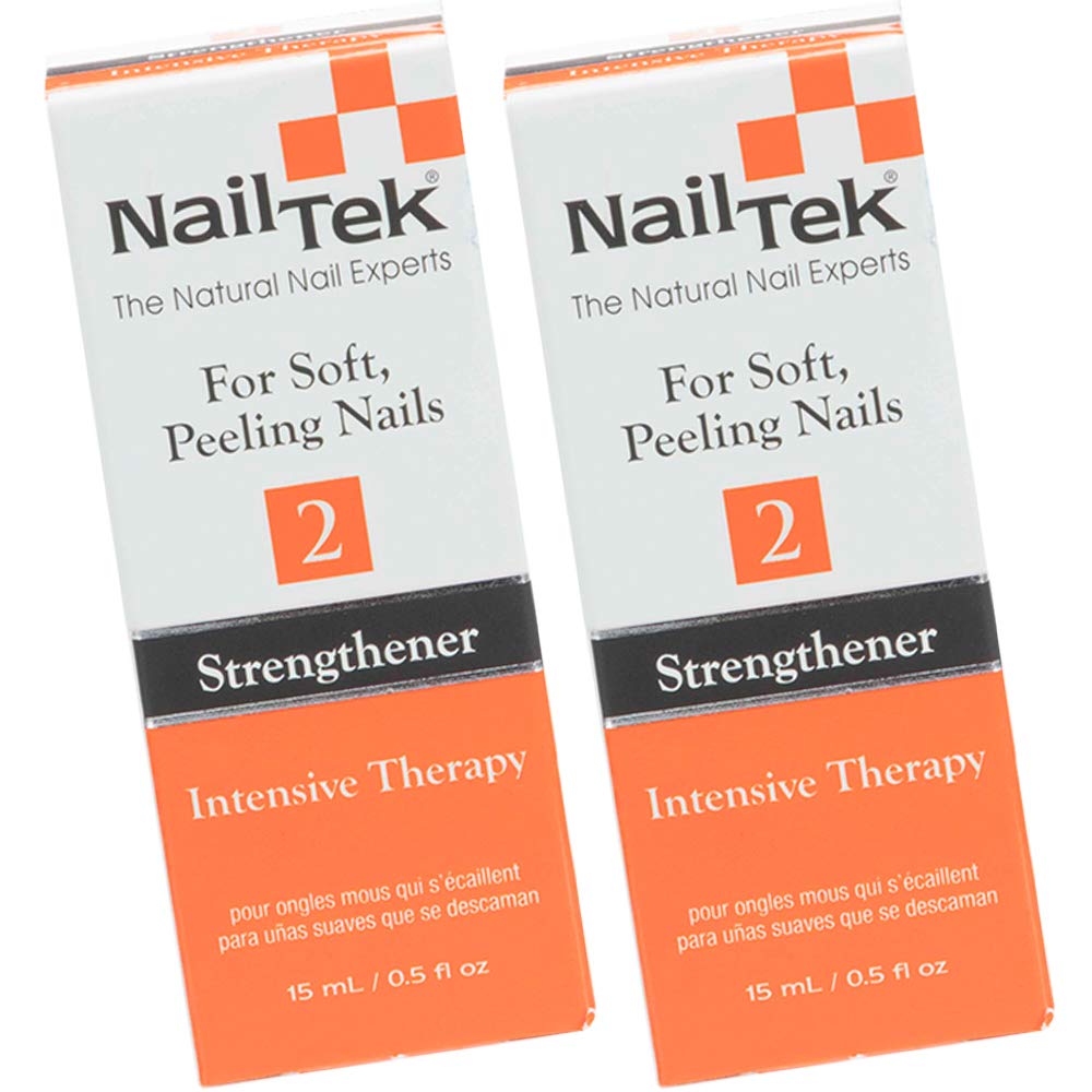 Nail Tek Intensive Therapy 2, Nail Strengthener for Soft and Peeling Nails, 0.5 oz x 1 pack : Nail Strengthening Products : Beauty