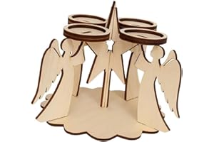 Advent Wreath Holders,Christmas Rings for Tapered Candled Angel Wreath Candlestick Holders Home Decors Angel Wreath Candlesti