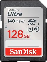 SanDisk Ultra SDXC 128GB UHS-I Class 10 U1 SD Card