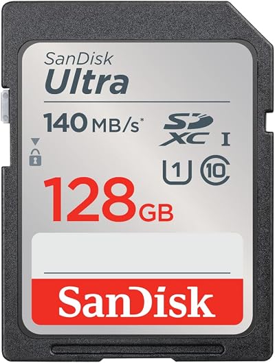 SanDisk Ultra SDXC 128GB UHS-I Class 10 U1 SD Card