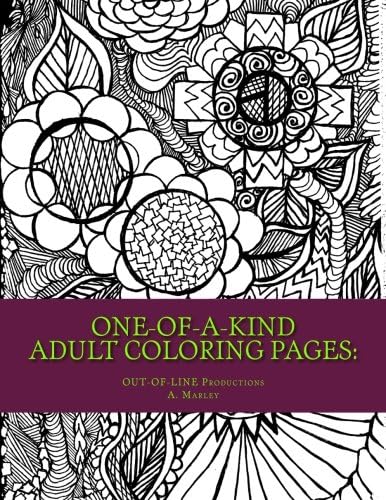 Amazon Ae One Of A Kind Adult Coloring Pages Drawn To Chill Thrill Marley Ange Lique Michel E Out Of Line Productions
