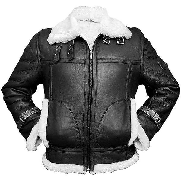 Veste En Cuir Véritable Avec Col En Fourrure Véritable De Raton Laveur - Marque Maya Für - Taille 38