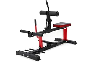 GMWD Adjustable Seated Calf Raise Machine with Band Pegs for Leg Training and Exercise - Home Gym Equipment