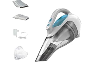 BLACK+DECKER dustbuster Cordless Handheld Vacuum, Portable Vacuum for Car and Home Rechargeable, Powerful Suction, Wide Mouth (HHVI315JO42)
