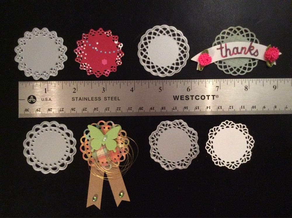 ShineBear 4pcs/Set Mini lace Doily Circle Metal Cutting Dies New 2019 Scrapbooking Craft Dies cuts Cards Making Paper Art DIY Embossing