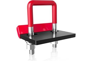 DEEAGLE Hitch Tightener Anti Rattle Stabilizer for 1.25" to 2" Trailer Hitches Reduce Movement On Hitch Mount Cargo Carrier Bike Rack Boat, RV Accessories, Rubber Isolator, Red