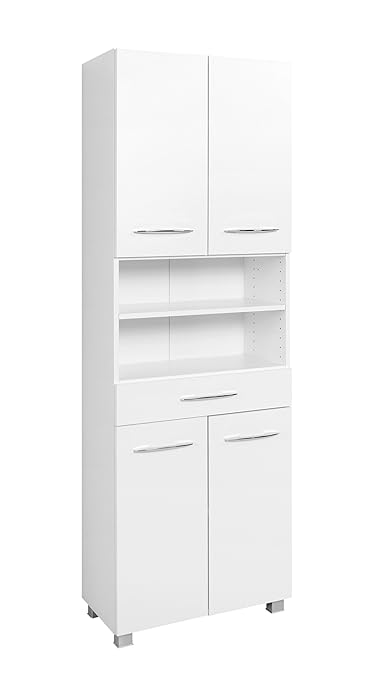 lifestyle4living Badezimmerschrank, Badschrank, Hochschrank