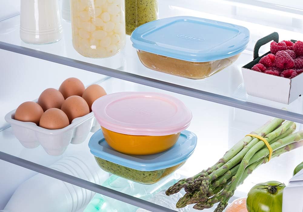 Bebe Et Puericulture Boites De Conservation Alianzagestion Com Sans Bpa Pyrex Lot De 7 Pots Carres En Verre Pour Bebe Avec Couvercles Bleus Hermetiques My First Pyrex 0 35l