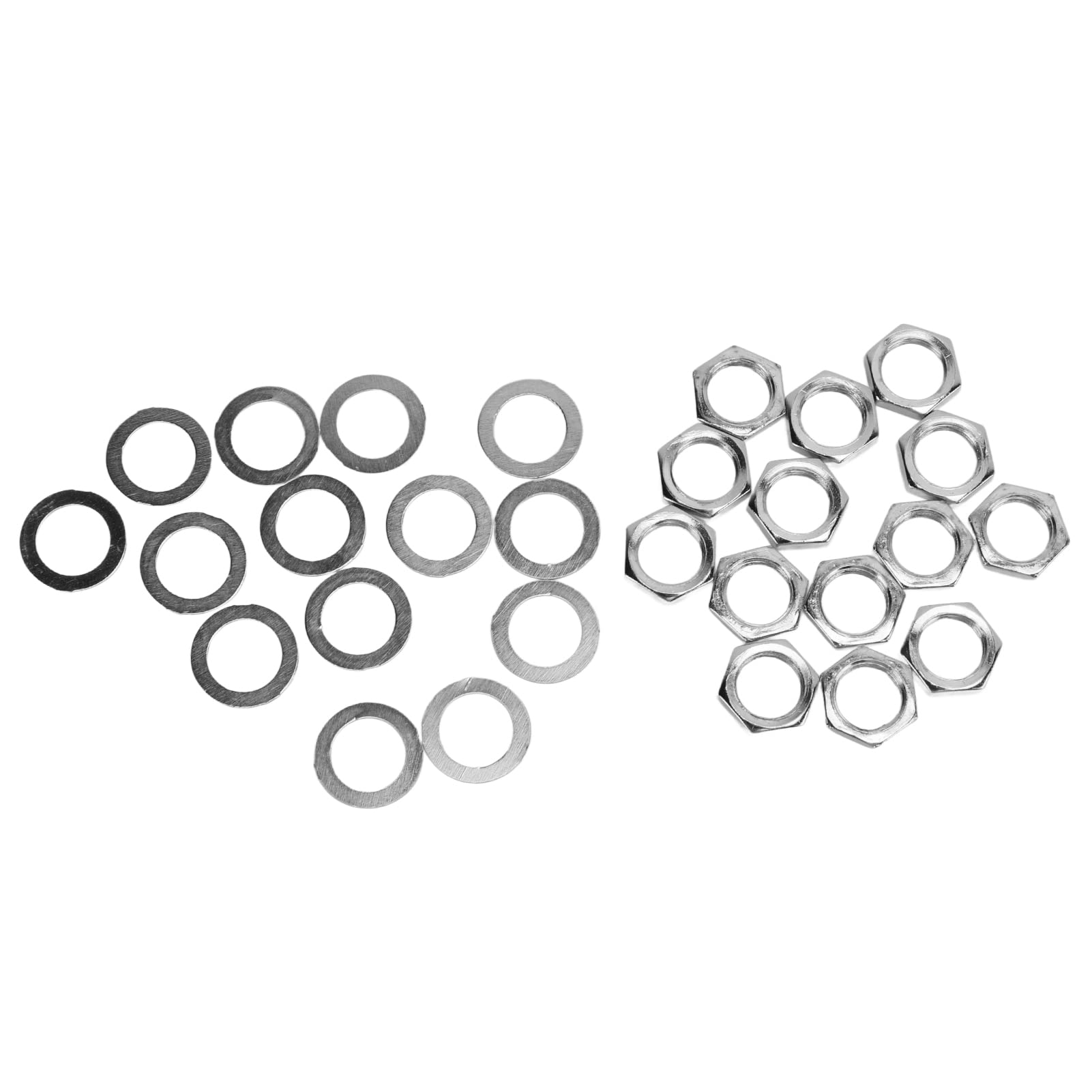 Guitar Jack Nut Washer Kit for Electric Guitar & Bass Replacement Parts Potentiometer Female Thread Adapter with Mounting Hardware