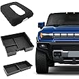 3 Pack for GMC Dashboard Tray 2025 Hummer EV Center Console Storage Tray Arm Rest Cover for 2025 Hummer EV Pickup SUV Accessories Organizer for GMC Hummer EV SUV/Pickup 2X 3X 2025 2024 2023 2022