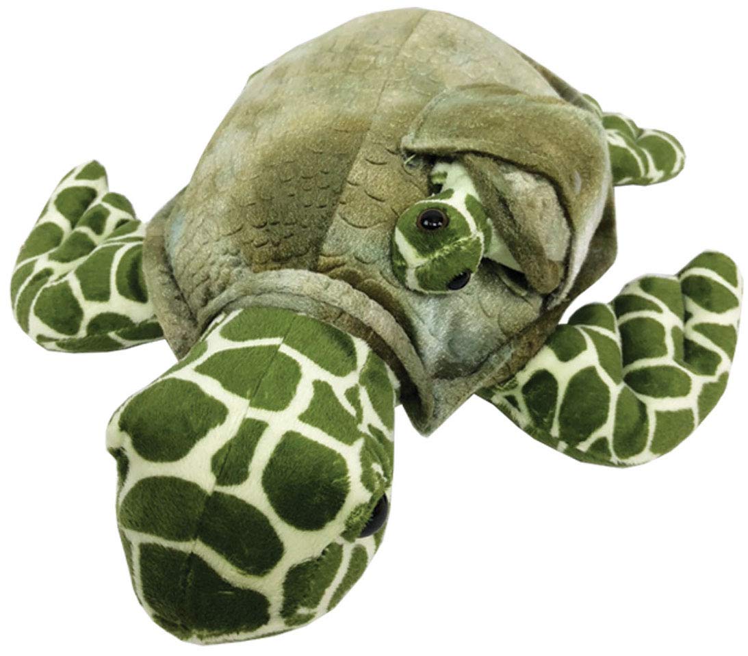 14" Turtle Stuffed Animals | Plush Turtle Soft Kids Toy| Momma & Baby Tortoise| 2 Stuffed Turtles Set|