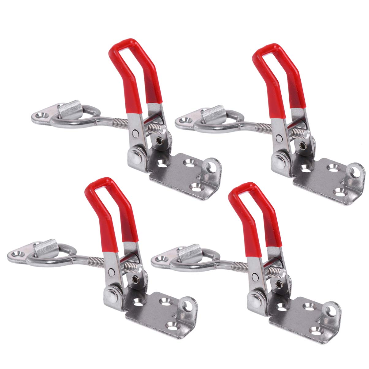 iplusmile 4 PCS Toggle Latch Clamp - Adjustable Toggle Latch - Stainless Steel Heavy Duty Trunk for Cabinet Door Case