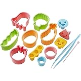 CuteZCute Bento Ham Cheese Carrot Cutter, 14-Piece, Fun Shapes