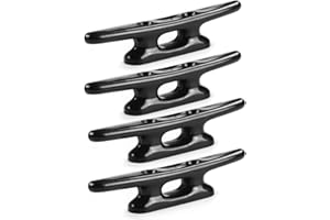 MIZUGIWA Nylon Boat Cleats Dock Cleats Black 4 Inch 5 Inch 6 Inch 8 Inch Boat Ties,Kayak Rope Tie Cleat,Rope Cleat,Kayak Cleat for Boat Docks,Kayaks,Marine,Nautical Décor