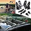 Yaheetech-Universal-Kayak-Carrier-Roof-Rack-Cross-Bars-Saddles-Cradle-Canoe-Sail-Boat-Black