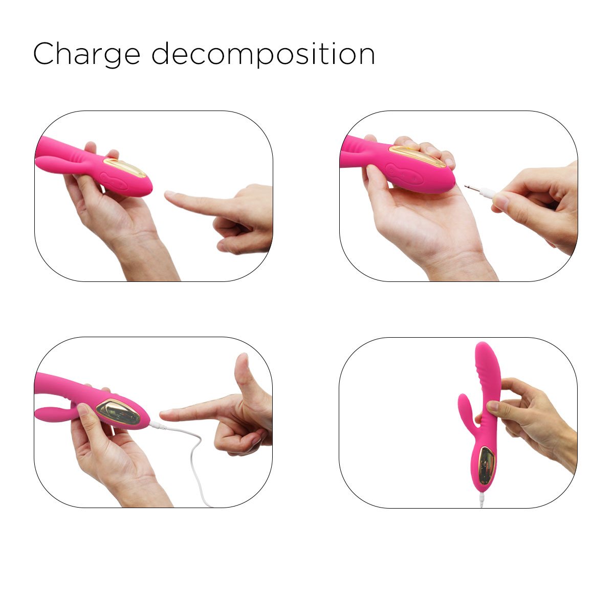 Vibrator TV LED with USB Cable Rechargeable Gift Set - Support Most Android Tablets Perfect for Bath and Body Works Artery Massager Long Time Use