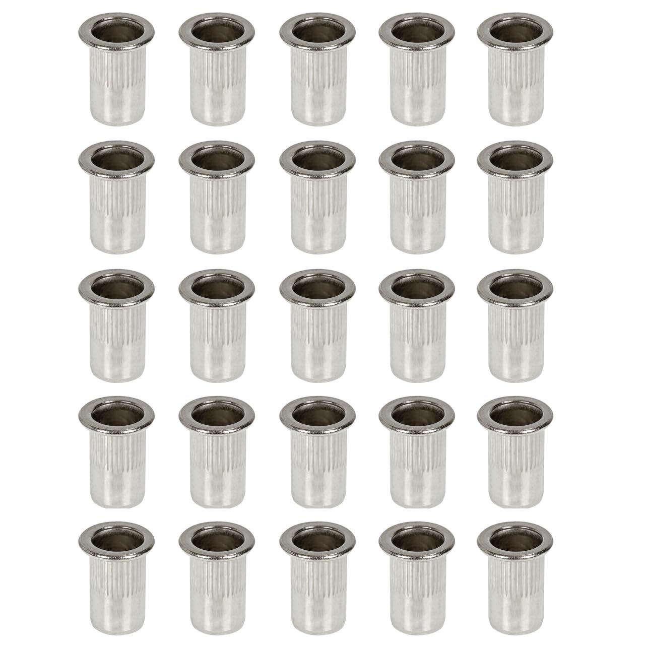 Rivets - Stainless Flat Head Blind Nut - Dimensions:M8 Bag of 25 Threaded Inserts SSRN08