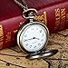Mens Quartz Watch,Hotkey Men's Vintage Bronze Tone Spider Web Design Chain Pendant Analog Casual Fashion Pocket Watch U1 (F)