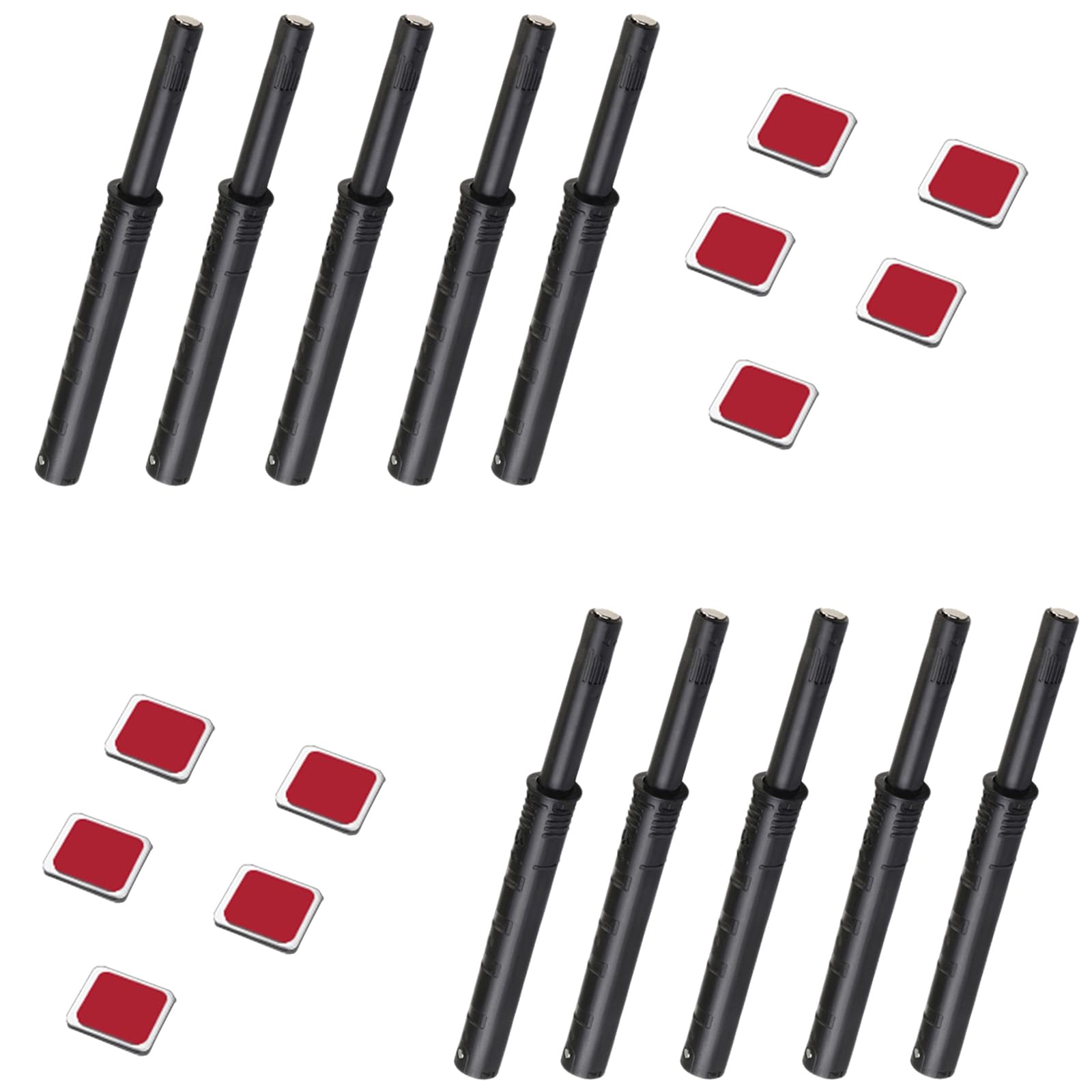 Xuoxeji 10 Pack Push to Open Door Catches, Push Door Closer Catches Latches Release, Magnetic Invisible Door Opener Press Device Hidden Rebound Cabinet Door Concealed Pull Free Handle (Large Size)