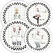 Reston Lloyd Electric Stove Burner Covers, Set of 4,  Night Shift All-Over Pattern primary