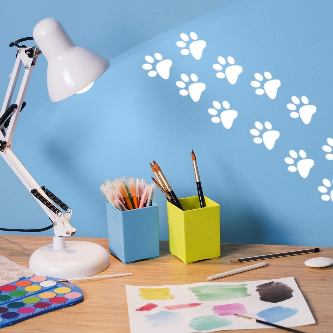 Cat paw Stickers Dog Print Wall Sticker car Decal Window Vinyl Kitchen Patrol Paper Bag Prints Black Wallpaper Decals Animal Footprint Art pet Room Bags roll Kids Home Decor Decoration Label murals - Image 5
