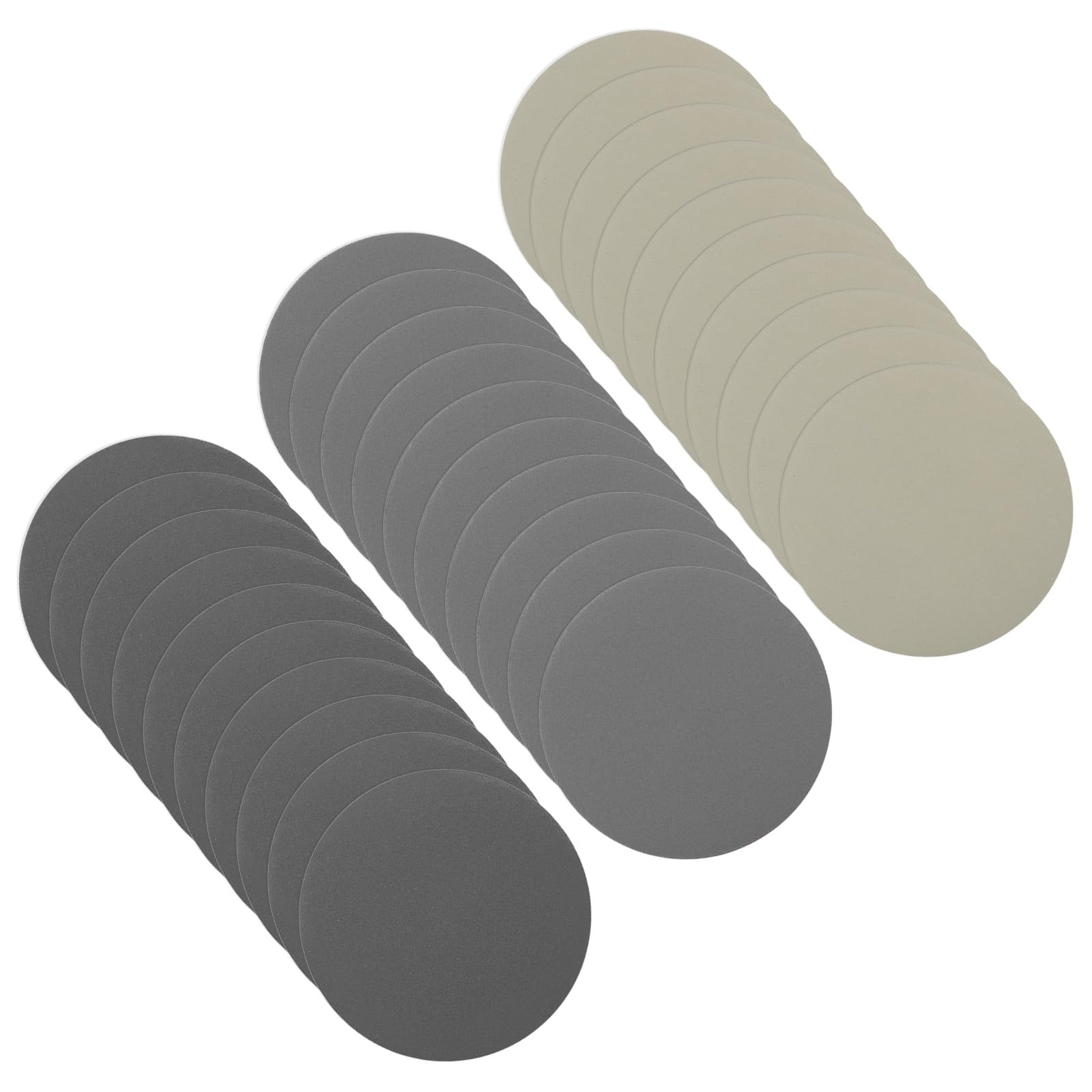 CoCud Hook & Loop Sanding Disc, 3" Dia 1200/2000/3000 Assorted Grit, No Hole Wet Dry Orbital Sandpaper Silicon Carbide - (Applications: for Wood or Metal Polishing), 30-Pieces