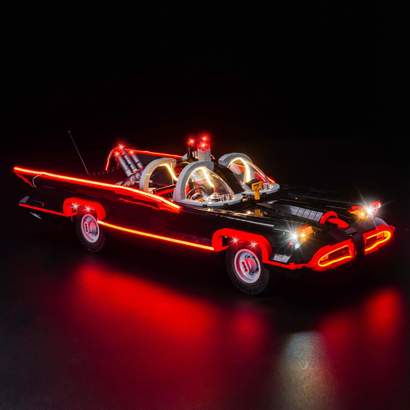 Led Light Set Compatible with Lego 76328 B'atman: The Classic TV Series Batmobile (No Model), Decoration Lighting Set for B'atman The Classic TV Series Batmobile Creative Toys - Standard Version