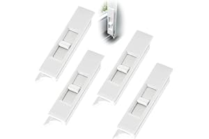 2 Pairs Tilt Latch,4Pcs Snap-in Spring Loaded Window Latch White Window Latch Replacement Sliding Window Locks for Replacemen