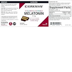 Kirkman Children’s Chewable Melatonin 3 mg