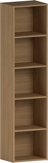 Vida Designs Oxford 5 Tier Cube Bookcase Oak Shelving Unit